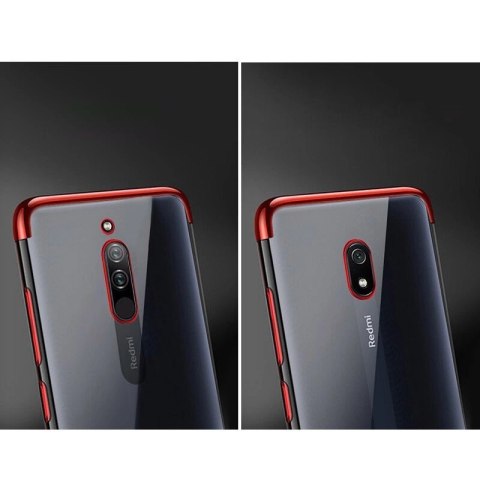 Clear Color case żelowy pokrowiec etui z metaliczną ramką Xiaomi Redmi 8A czarny Clear Color case żelowy pokrowiec etui z metaliczną ramką Xiaomi Redmi 8A czarny