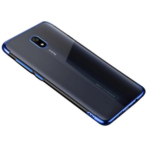 Clear Color case żelowy pokrowiec etui z metaliczną ramką Xiaomi Redmi 8A niebieski Clear Color case żelowy pokrowiec etui z metaliczną ramką Xiaomi Redmi 8A niebieski