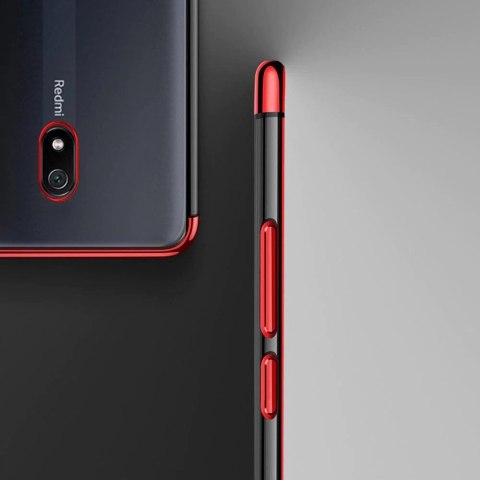 Clear Color case żelowy pokrowiec etui z metaliczną ramką Xiaomi Redmi 8A niebieski Clear Color case żelowy pokrowiec etui z metaliczną ramką Xiaomi Redmi 8A niebieski