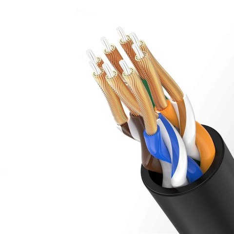 Kabel Ugreen NW122 70653 sieciowy Ethernet patchcord RJ45 Cat 6A UTP do 10Gb/s 3 m - czarny