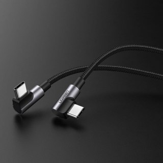 Kabel Ugreen US323 kątowy USB-C - USB-C PD QC SCP 3A 480Mb/s 1m - szary
