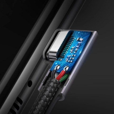 Kabel Ugreen US323 kątowy USB-C - USB-C PD QC SCP 3A 480Mb/s 1m - szary