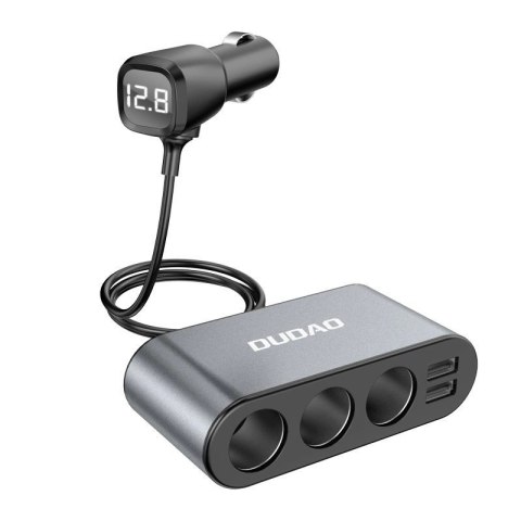 Dudao ładowarka samochodowa 2x USB / 3x rozdzielacz gniazda zapalniczki czarny (R1Pro black) Dudao ładowarka samochodowa 2x USB / 3x rozdzielacz gniazda zapalniczki czarny (R1Pro black)