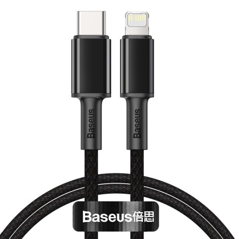 Kabel Baseus CATLGD-01 Lightning - USB-C PD 20W 480Mb/s 1m - czarny Kabel Baseus CATLGD-01 Lightning - USB-C PD 20W 480Mb/s 1m - czarny