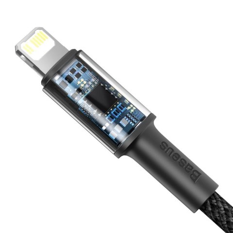 Kabel Baseus CATLGD-01 Lightning - USB-C PD 20W 480Mb/s 1m - czarny Kabel Baseus CATLGD-01 Lightning - USB-C PD 20W 480Mb/s 1m - czarny