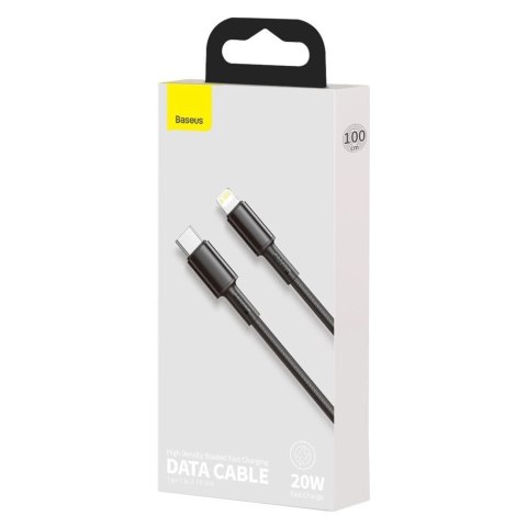 Kabel Baseus CATLGD-01 Lightning - USB-C PD 20W 480Mb/s 1m - czarny Kabel Baseus CATLGD-01 Lightning - USB-C PD 20W 480Mb/s 1m - czarny