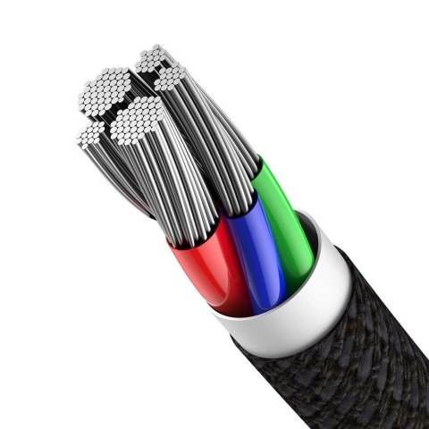 Kabel Baseus CATLGD-01 Lightning - USB-C PD 20W 480Mb/s 1m - czarny Kabel Baseus CATLGD-01 Lightning - USB-C PD 20W 480Mb/s 1m - czarny