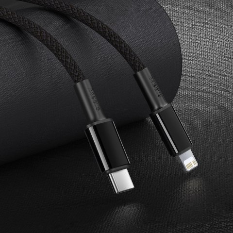Kabel Baseus CATLGD-01 Lightning - USB-C PD 20W 480Mb/s 1m - czarny Kabel Baseus CATLGD-01 Lightning - USB-C PD 20W 480Mb/s 1m - czarny