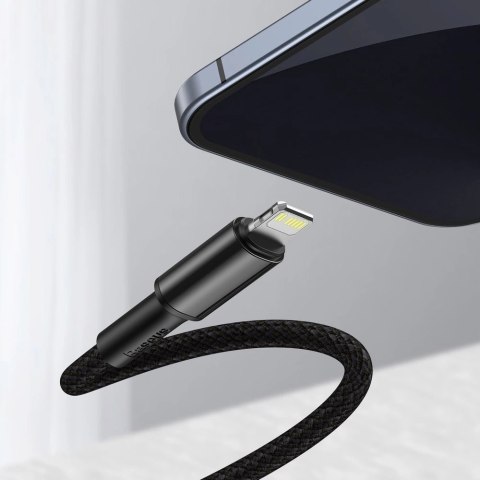 Kabel Baseus CATLGD-01 Lightning - USB-C PD 20W 480Mb/s 1m - czarny Kabel Baseus CATLGD-01 Lightning - USB-C PD 20W 480Mb/s 1m - czarny