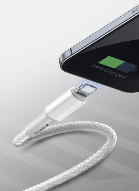 Kabel Baseus CATLGD-02 Lightning - USB-C PD 20W 480Mb/s 1m - biały Kabel Baseus CATLGD-02 Lightning - USB-C PD 20W 480Mb/s 1m - biały