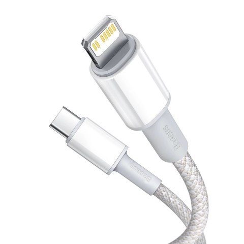Kabel Baseus CATLGD-A02 Lightning - USB-C PD 20W 480Mb/s 2m - biały Kabel Baseus CATLGD-A02 Lightning - USB-C PD 20W 480Mb/s 2m - biały