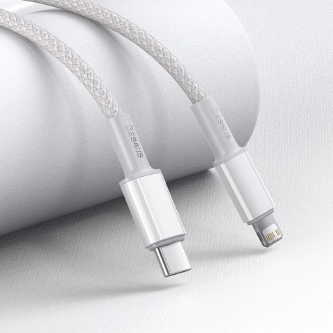 Kabel Baseus CATLGD-A02 Lightning - USB-C PD 20W 480Mb/s 2m - biały Kabel Baseus CATLGD-A02 Lightning - USB-C PD 20W 480Mb/s 2m - biały