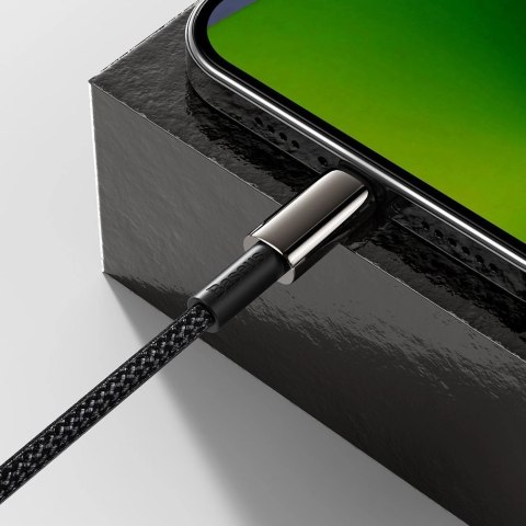 Kabel Baseus CATLWJ-01 Lightning - USB-C PD 20W 480Mb/s 1m - czarny Kabel Baseus CATLWJ-01 Lightning - USB-C PD 20W 480Mb/s 1m - czarny