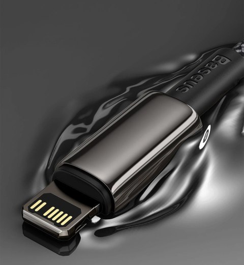 Kabel Baseus CATLWJ-A01 Lightning - USB-C PD 20W 480Mb/s 2m - czarny Kabel Baseus CATLWJ-A01 Lightning - USB-C PD 20W 480Mb/s 2m - czarny