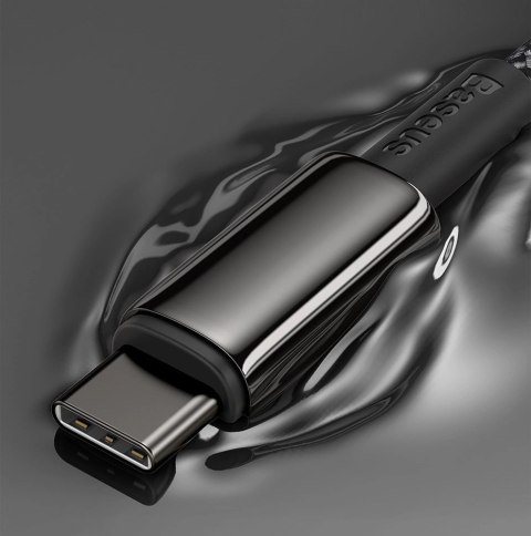 Kabel Baseus CATWJ-A01 USB-C - USB-C PD QC 100W 5A 480Mb/s 2m - czarny Kabel Baseus CATWJ-A01 USB-C - USB-C PD QC 100W 5A 480Mb/s 2m - czarny