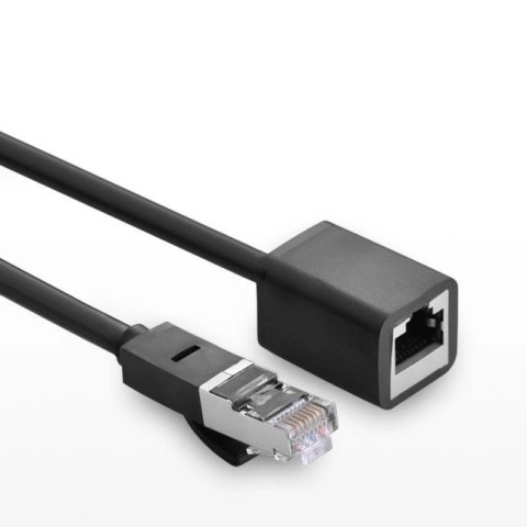 Kabel Ugreen NW112 11281 sieciowy Ethernet RJ45 (żeński) - RJ45 (męski) F/UTP Cat. 6 1 Gbps 2m - czarny Kabel Ugreen NW112 11281 sieciowy Ethernet RJ45 (żeński) - RJ45 (męski) F/UTP Cat. 6 1 Gbps 2m - czarny