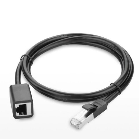 Kabel Ugreen NW112 11281 sieciowy Ethernet RJ45 (żeński) - RJ45 (męski) F/UTP Cat. 6 1 Gbps 2m - czarny Kabel Ugreen NW112 11281 sieciowy Ethernet RJ45 (żeński) - RJ45 (męski) F/UTP Cat. 6 1 Gbps 2m - czarny