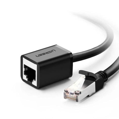 Kabel Ugreen NW112 11281 sieciowy Ethernet RJ45 (żeński) - RJ45 (męski) F/UTP Cat. 6 1 Gbps 2m - czarny Kabel Ugreen NW112 11281 sieciowy Ethernet RJ45 (żeński) - RJ45 (męski) F/UTP Cat. 6 1 Gbps 2m - czarny