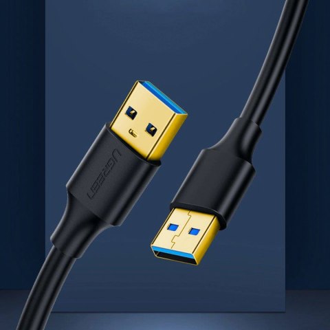 Kabel Ugreen US128 10370 USB-A 3.0 / USB-A 3.0 5Gb/s 1m - czarny