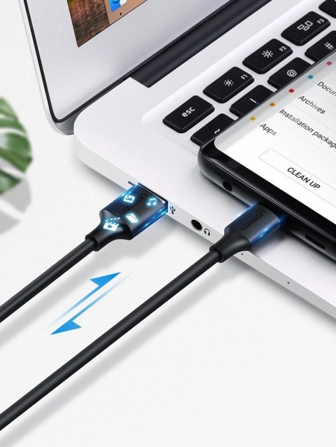 Kabel Ugreen US287 60117 USB-A / USB-C 3A 1.5m - czarny