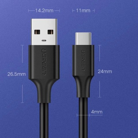 Kabel Ugreen US287 60117 USB-A / USB-C 3A 1.5m - czarny