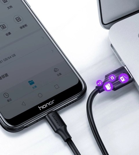 Kabel Ugreen US289 60137 micro USB / USB-A 1.5m - czarny