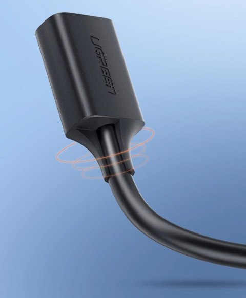 Ugreen kabel przewód przedłużacz przejściówka USB 3.0 (żeński) - USB 3.0 (męski) 3 m czarny (US129 30127)