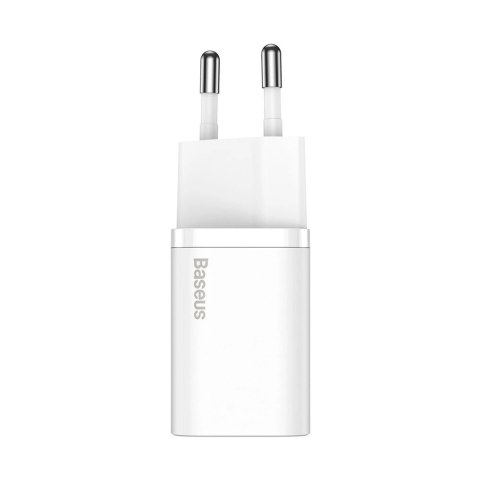 Baseus Super Si 1C szybka ładowarka USB Typ C 20W Power Delivery + kabel USB Typ C - Lightning 1m biały (TZCCSUP-B02) Baseus Super Si 1C szybka ładowarka USB Typ C 20W Power Delivery + kabel USB Typ C - Lightning 1m biały (TZCCSUP-B02)