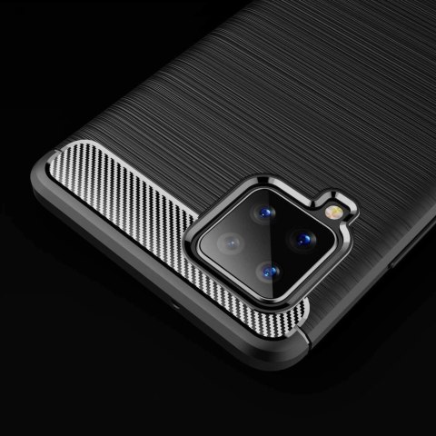 Carbon Case elastyczne etui pokrowiec Samsung Galaxy A42 5G niebieski Carbon Case elastyczne etui pokrowiec Samsung Galaxy A42 5G niebieski