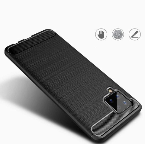 Carbon Case elastyczne etui pokrowiec Samsung Galaxy A42 5G niebieski Carbon Case elastyczne etui pokrowiec Samsung Galaxy A42 5G niebieski