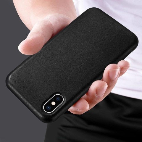 ECO Leather skórzane etui pokrowiec ze skóry ekologicznej iPhone 12 Pro Max czarny ECO Leather skórzane etui pokrowiec ze skóry ekologicznej iPhone 12 Pro Max czarny