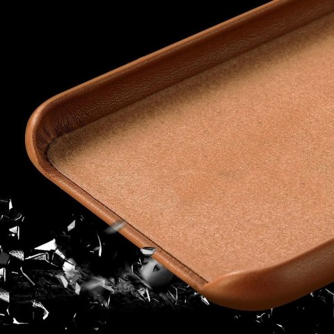 ECO Leather skórzane etui pokrowiec ze skóry ekologicznej iPhone 12 Pro Max granatowy ECO Leather skórzane etui pokrowiec ze skóry ekologicznej iPhone 12 Pro Max granatowy