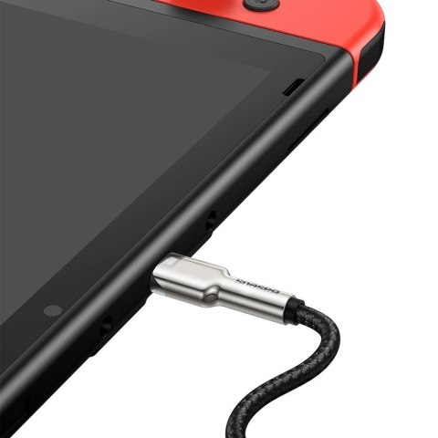 Kabel Baseus Cafule Series Metal Data USB-C / USB-C PD QC SCP 100W 5A 2 m - czarny Kabel Baseus Cafule Series Metal Data USB-C / USB-C PD QC SCP 100W 5A 2 m - czarny