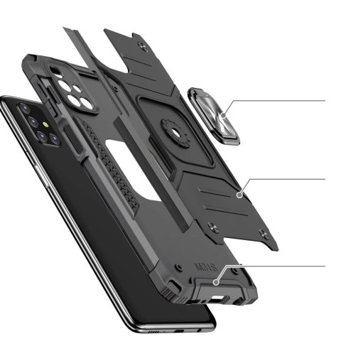 Wozinsky Ring Armor pancerne hybrydowe etui pokrowiec + magnetyczny uchwyt Samsung Galaxy M31s srebrny Wozinsky Ring Armor pancerne hybrydowe etui pokrowiec + magnetyczny uchwyt Samsung Galaxy M31s srebrny