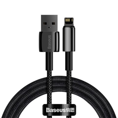 Baseus Tungsten kabel USB - Lightning 2,4 A 1 m czarny (CALWJ-01) Baseus Tungsten kabel USB - Lightning 2,4 A 1 m czarny (CALWJ-01)