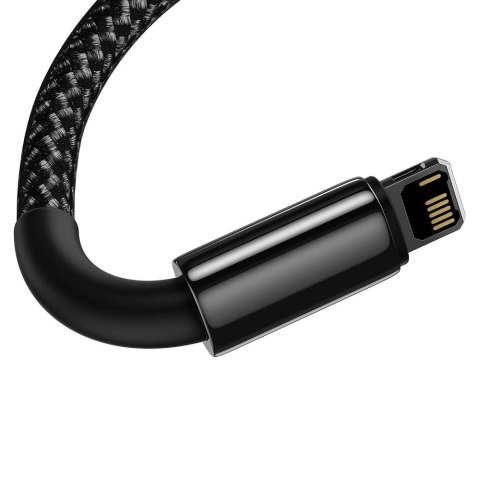 Baseus Tungsten kabel USB - Lightning 2,4 A 1 m czarny (CALWJ-01) Baseus Tungsten kabel USB - Lightning 2,4 A 1 m czarny (CALWJ-01)