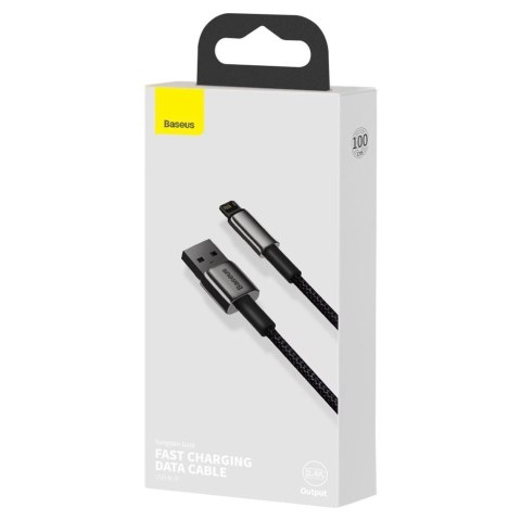 Baseus Tungsten kabel USB - Lightning 2,4 A 1 m czarny (CALWJ-01) Baseus Tungsten kabel USB - Lightning 2,4 A 1 m czarny (CALWJ-01)