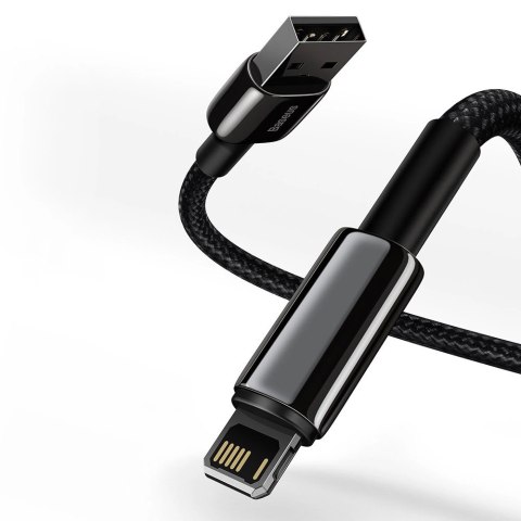 Baseus Tungsten kabel USB - Lightning 2,4 A 1 m czarny (CALWJ-01) Baseus Tungsten kabel USB - Lightning 2,4 A 1 m czarny (CALWJ-01)