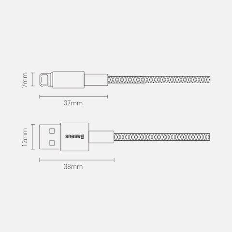 Baseus Tungsten kabel USB - Lightning 2,4 A 1 m czarny (CALWJ-01) Baseus Tungsten kabel USB - Lightning 2,4 A 1 m czarny (CALWJ-01)