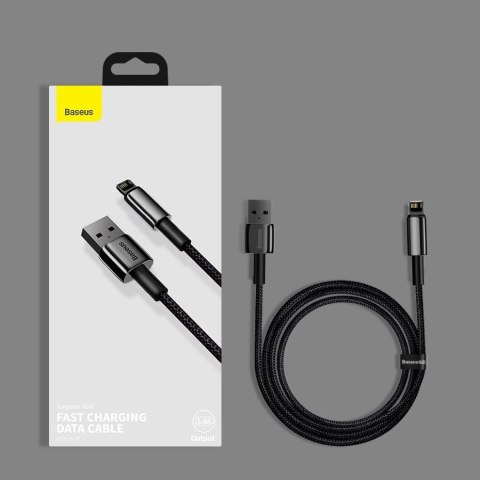 Baseus Tungsten kabel USB - Lightning 2,4 A 1 m czarny (CALWJ-01) Baseus Tungsten kabel USB - Lightning 2,4 A 1 m czarny (CALWJ-01)