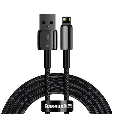 Baseus Tungsten kabel USB - Lightning 2,4 A 2 m czarny (CALWJ-A01) Baseus Tungsten kabel USB - Lightning 2,4 A 2 m czarny (CALWJ-A01)