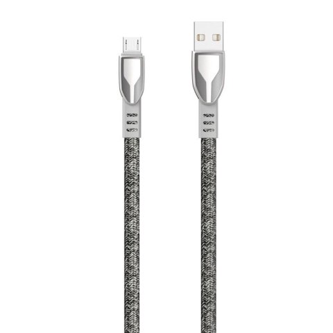Dudao kabel pleciony USB - micro USB 5 A 1 m szary (L3PROM gray) Dudao kabel pleciony USB - micro USB 5 A 1 m szary (L3PROM gray)