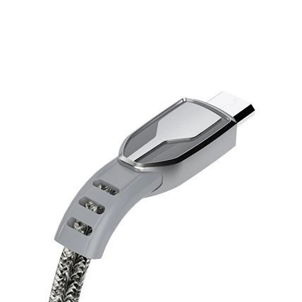 Dudao kabel pleciony USB - micro USB 5 A 1 m szary (L3PROM gray) Dudao kabel pleciony USB - micro USB 5 A 1 m szary (L3PROM gray)