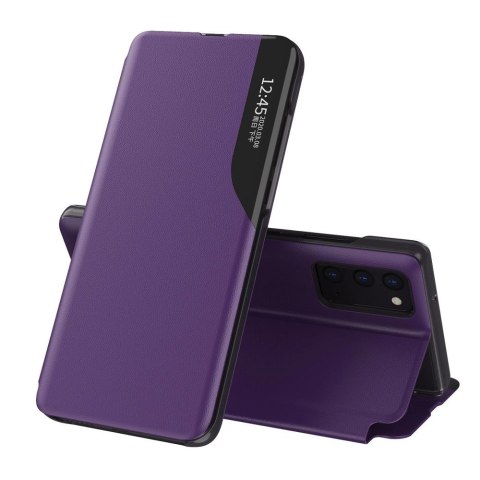 Eco Leather View Case elegancki futerał etui z klapką i funkcją podstawki Samsung Galaxy A72 4G fioletowy Eco Leather View Case elegancki futerał etui z klapką i funkcją podstawki Samsung Galaxy A72 4G fioletowy