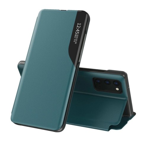 Eco Leather View Case elegancki futerał etui z klapką i funkcją podstawki Samsung Galaxy A72 4G zielony Eco Leather View Case elegancki futerał etui z klapką i funkcją podstawki Samsung Galaxy A72 4G zielony