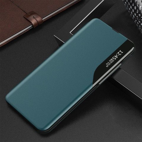 Eco Leather View Case elegancki futerał etui z klapką i funkcją podstawki Samsung Galaxy A72 4G zielony Eco Leather View Case elegancki futerał etui z klapką i funkcją podstawki Samsung Galaxy A72 4G zielony