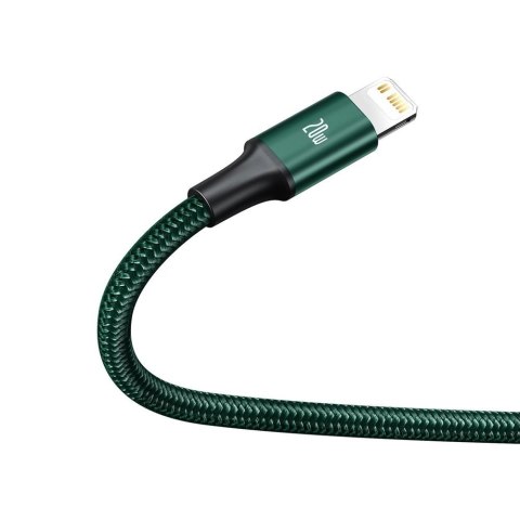 Kabel Baseus Rapid Series 3w1 USB-C - USB-C / Lightning / micro USB 20W PD 1.5m - zielony Kabel Baseus Rapid Series 3w1 USB-C - USB-C / Lightning / micro USB 20W PD 1.5m - zielony