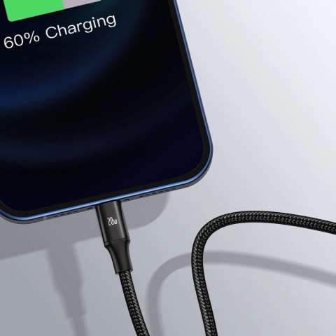 Kabel Baseus Rapid Series 3w1 USB-C - USB-C / Lightning / micro USB 20W PD 1.5m - zielony Kabel Baseus Rapid Series 3w1 USB-C - USB-C / Lightning / micro USB 20W PD 1.5m - zielony