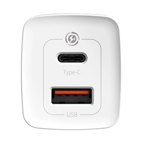 Baseus GaN2 Lite szybka ładowarka sieciowa 65W USB / USB Typ C Quick Charge 3.0 Power Delivery (azotek galu) biały (CCGAN2L-B02) Baseus GaN2 Lite szybka ładowarka sieciowa 65W USB / USB Typ C Quick Charge 3.0 Power Delivery (azotek galu) biały (CCGAN2L-B02)