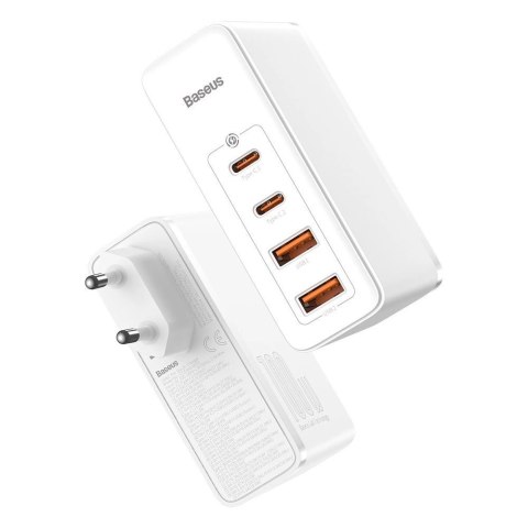 Baseus GaN2 Pro szybka ładowarka sieciowa 100W USB / USB Typ C Quick Charge 4+ Power Delivery biały (CCGAN2P-L02) Baseus GaN2 Pro szybka ładowarka sieciowa 100W USB / USB Typ C Quick Charge 4+ Power Delivery biały (CCGAN2P-L02)